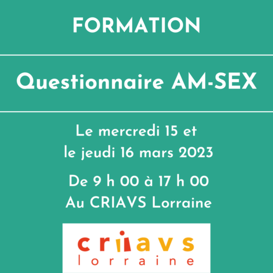 Questionnaire Am Sex Criavs Lorraine 5008